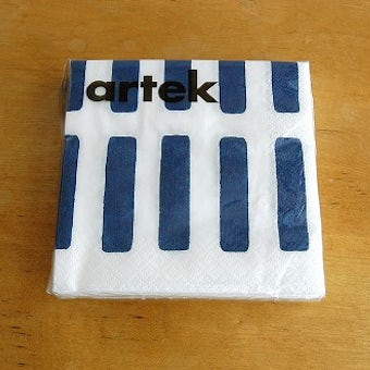 artek/SIENA/ペーパーナプキン24*24cm/ホワイト×ブルーの商品写真