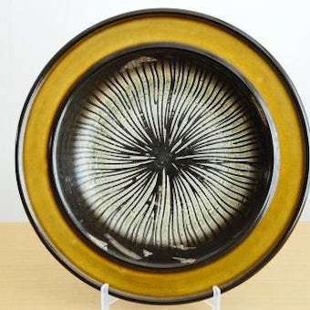 Upsala Ekeby/ウプサラエクビィ/Mari Simmulson/陶器の大皿（ブラウン）の商品写真