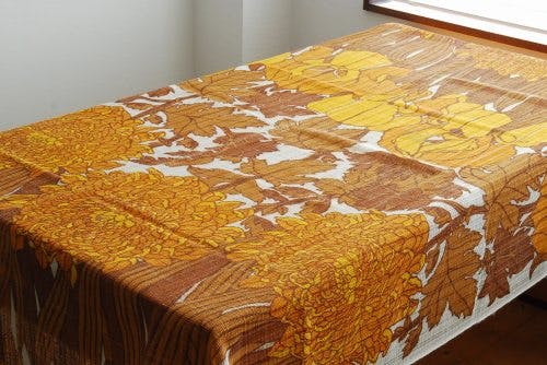 スウェーデンで見つけたカーテン2枚セット（ブラウン）の商品写真