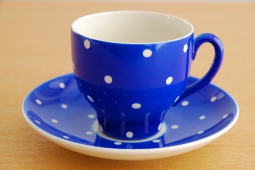 GEFLE（Ｕｐｓａｌａ　Ｅｋｅｂｙ）/AMANITA/コーヒーカップ＆ソーサー（ブルードット）の商品写真