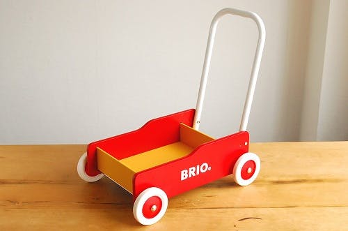 BRIO こぼさ 手押し車 9 赤・白 （箱あり）