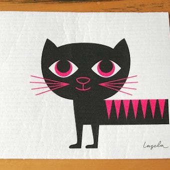 【取扱い終了】スポンジワイプ/Ingela/インゲラ/黒猫の商品写真