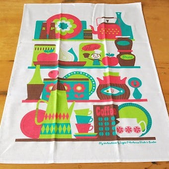 【取扱い終了】Ingela/インゲラ/キッチンタオル/キッチンシェルフ(グリーン)の商品写真