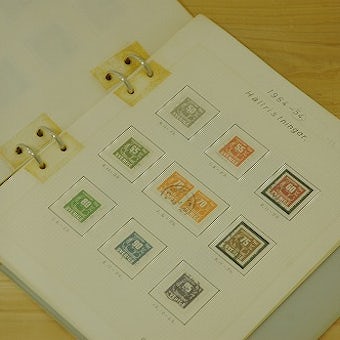スウェーデンで見つけた古い切手コレクション帳の商品写真