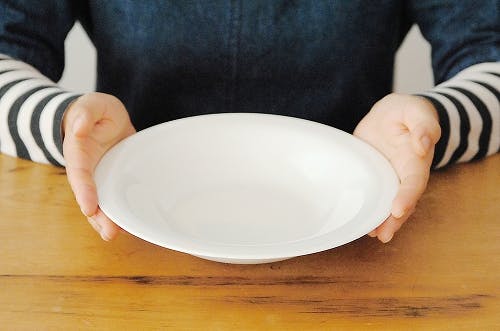 サルヤトン deep plate 22cm white 2枚セット イッタラ