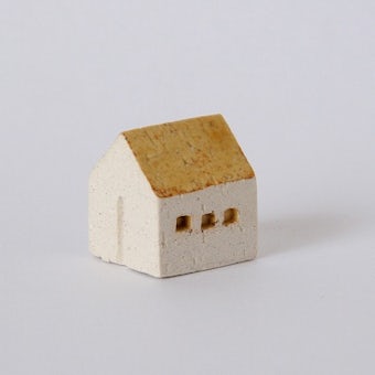 よしおかれい/家のオブジェ/イエローの屋根・民家(S)の商品写真