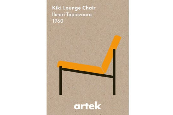 artek アルテック シルクスクリーンポスター kikiラウンジチェア