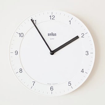 BRAUN/ブラウン/壁かけ時計(ホワイト)の商品写真
