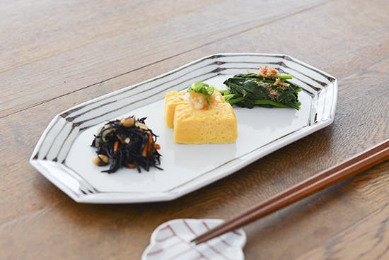 九谷焼/日下華子/線模様/八角皿 - 北欧、暮らしの道具店
