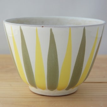 Upsala Ekeby/ウプサラエクビイ/植木鉢（イエローストライプ）の商品写真