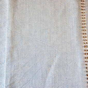 スウェーデンで見つけたサックスブルーが爽やかな織クロスの商品写真