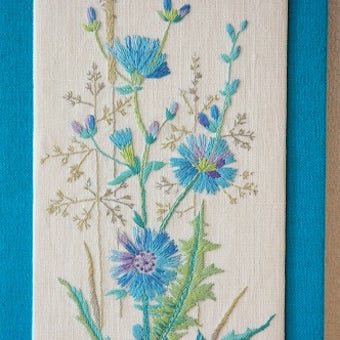 スウェーデンで見つけたお花模様の刺繍/壁掛けパネルの商品写真