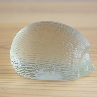 フィンランド製/HUMPPILA/ガラスオブジェ　はりねずみ（ペーパーウェイト）の商品写真