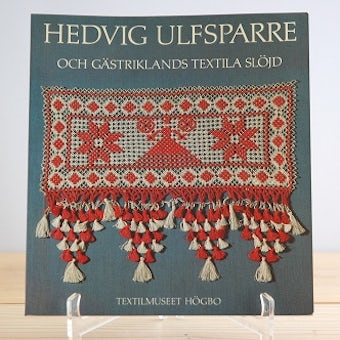 スウェーデンで見つけた伝統的な織物を解説した古い本の商品写真