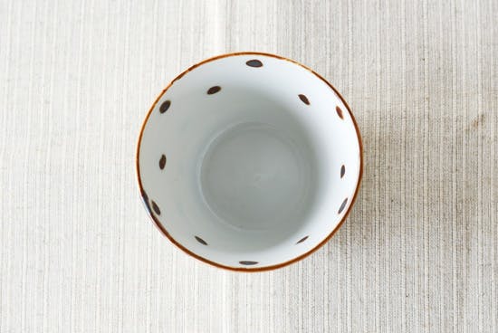 取扱い終了】九谷焼/葛西国太郎/水玉模様/蕎麦猪口 - 北欧