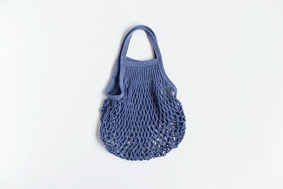 【取り扱い終了】フランス/FILT社/ネットバッグ/Sサイズ（ブルージーン）の商品写真