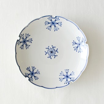 【取扱い終了】龍豊窯/雪輪皿/6寸皿の商品写真