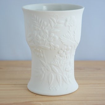 ARABIA/アラビア/素焼きの花模様が上品な花瓶の商品写真