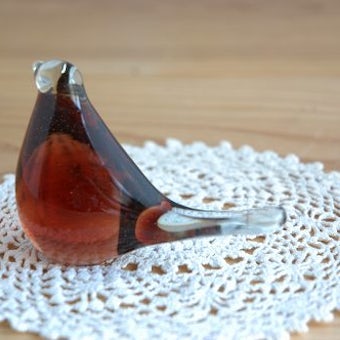スウェーデンで見つけたガラスの小鳥オブジェの商品写真