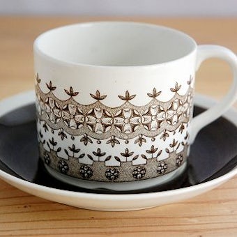 RORSTRAND/ロールストランド/REX/繊細な花模様が魅力的なコーヒーカップ＆ソーサーの商品写真