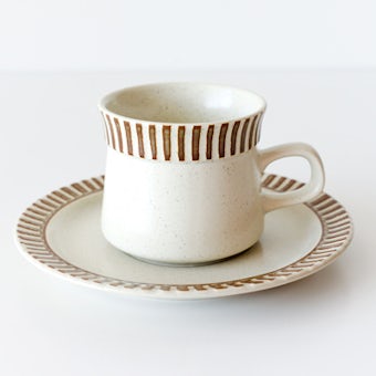 【取扱終了】美濃焼/パティオストーン/カップ&ソーサーの商品写真