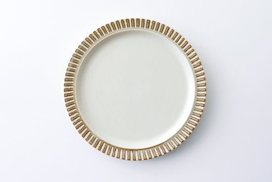 【取扱終了】美濃焼/パティオストーン/プレート(直径約21.7cm)の商品写真