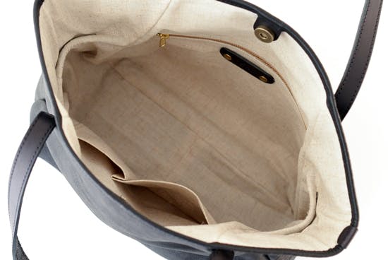 美品 北欧暮らしの道具店 Ense/アンサ/レザートートバッグ（ブラック）