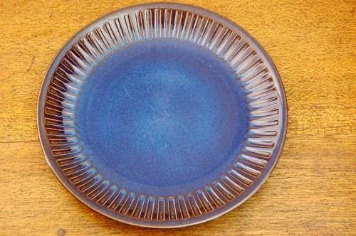 GEFLE（upsala ekeby)/ゲフル/KOSMOS/コスモス/サービスプレート（26.5ｃｍ）艶ありブルーの商品写真