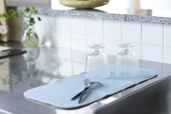 水切りマット/アクア（ミニ）の商品写真