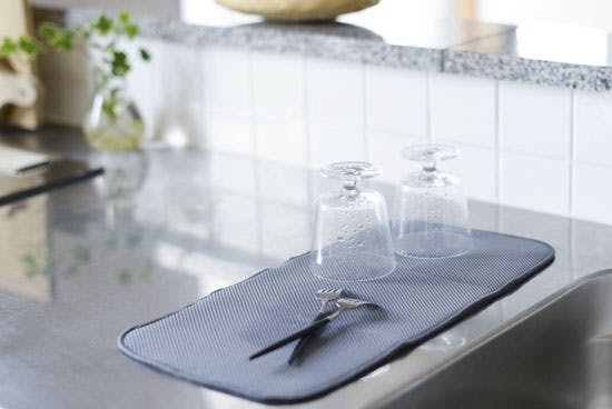 【取り扱い終了】水切りマット/グレー（ミニ）の商品写真