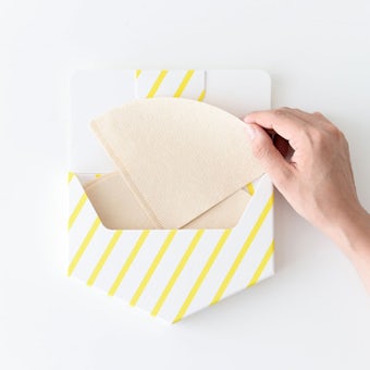 【取り扱い終了】KURASHI&Trips PUBLISHING/収納ポケット/コーヒーフィルター用(イエロー)の商品写真