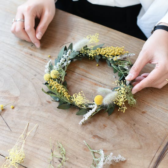 ◇ユーカリ&カスミソウミニリースset◇ナチュラル ◇ユーカリ&カスミソウミニリースset◇ナチュラル かすみ草とユーカリ