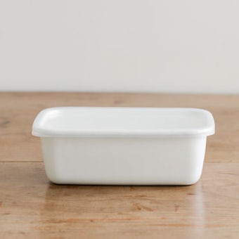 野田琺瑯/ホワイトシリーズ/レクタングル深型(M)の商品写真