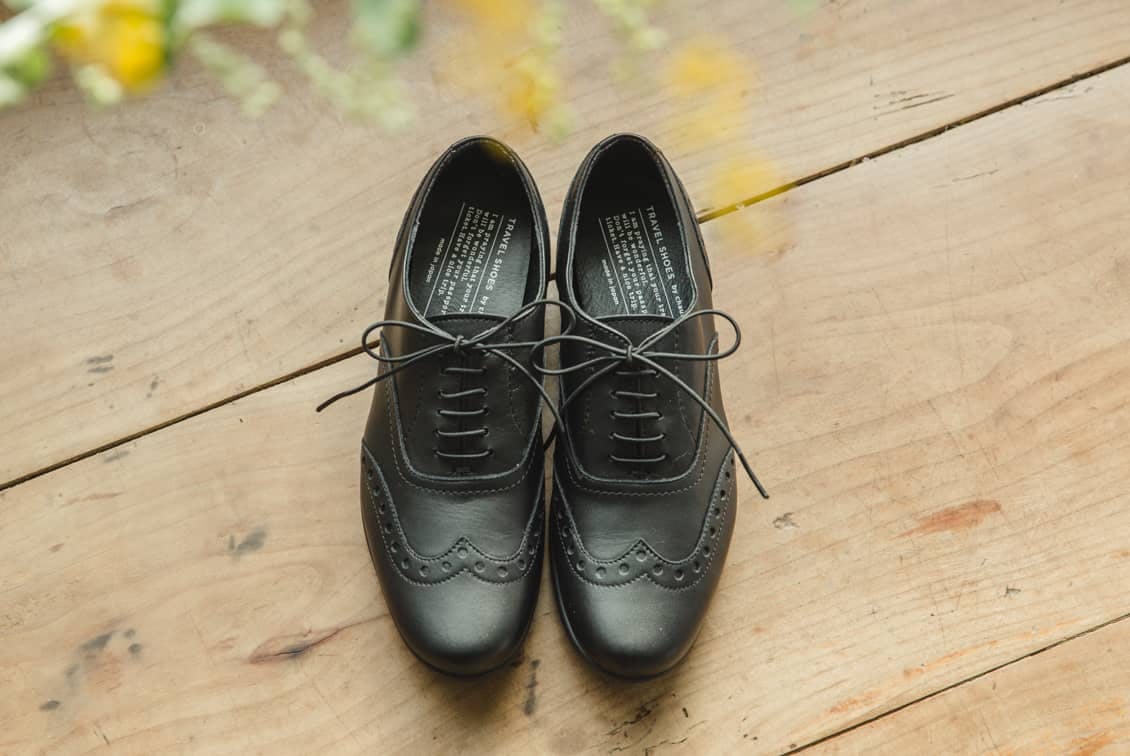 chausser/ショセ/ウイングチップ レザーシューズ/23.5cm（ブラック）の商品写真