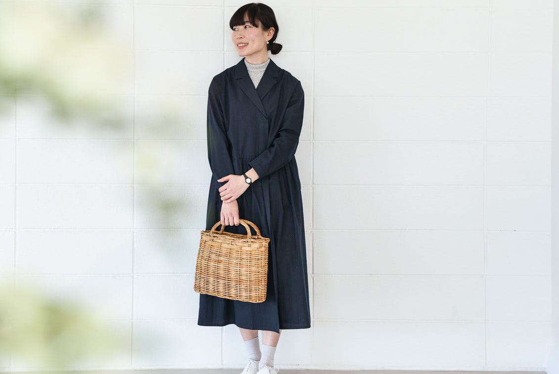 今季終了 Nooy ヌーイ ワンピースコート ネイビー 北欧 暮らしの道具店 今季終了 Nooy ヌーイ ワンピースコート ネイビー 北欧 暮らしの道具店