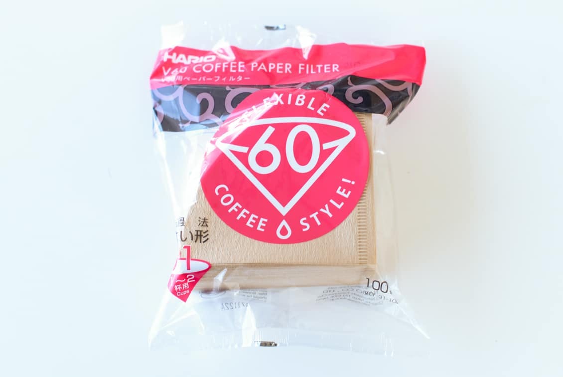 HARIO/ハリオ/V60ペーパーフィルター（1〜2杯用）100枚入りの商品写真