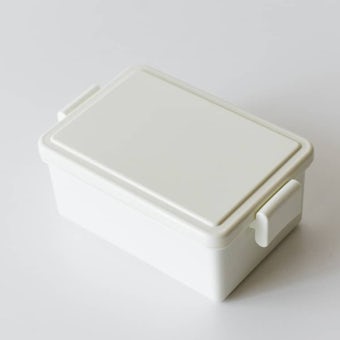 フタが保冷剤になるランチボックス/400ml/ホワイトの商品写真