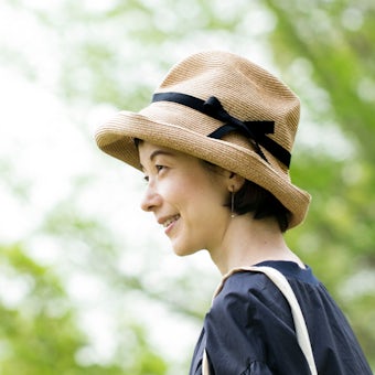 【今季終了】mature ha. / マチュアーハ / BOXED HAT(つば幅11cm)/ ペーパーハットの商品写真