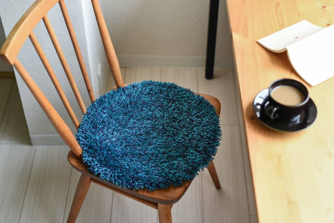 チェアパッド/Pelto（ターコイズ）の商品写真