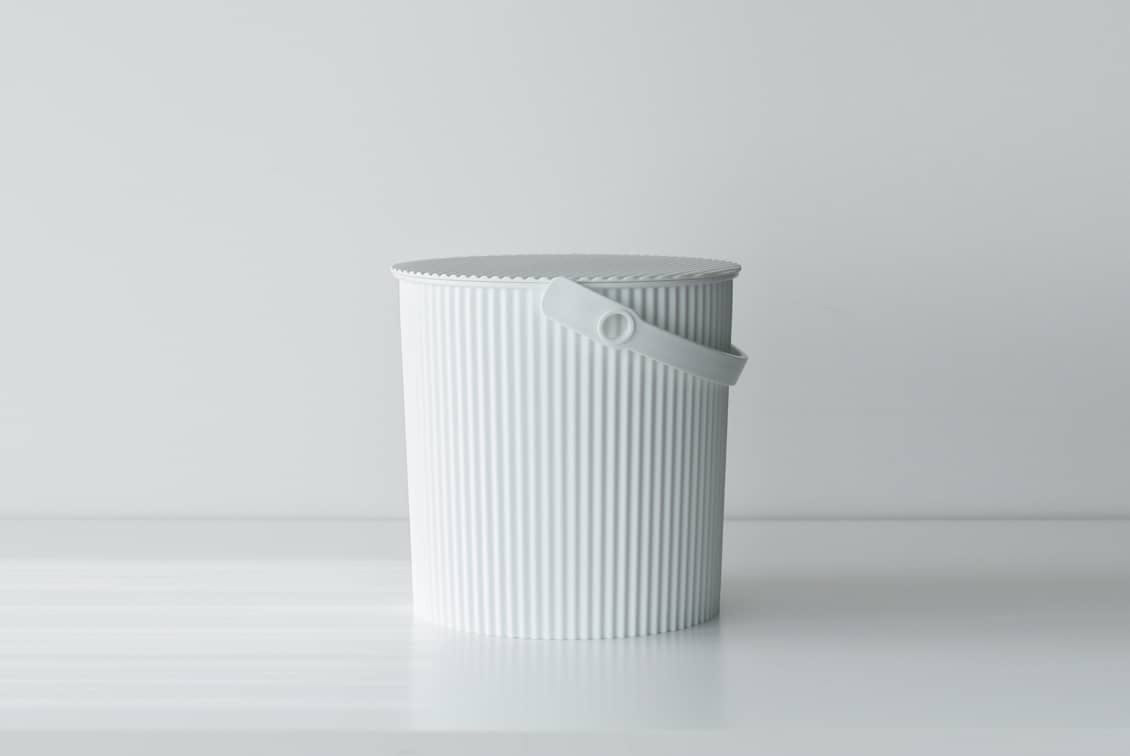 フタ付きバケツ/オムニウッティ/ホワイト（10L）の商品写真