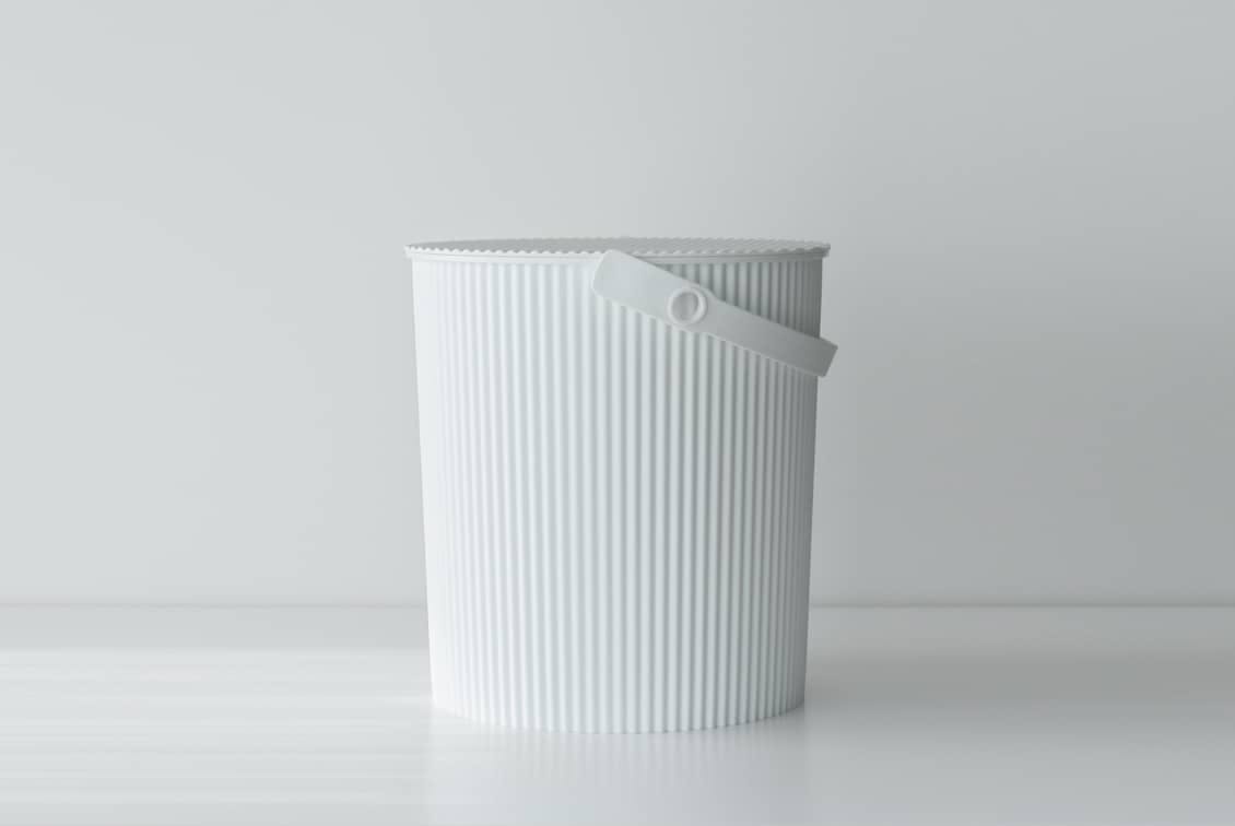 フタ付きバケツ/オムニウッティ/ホワイト（20L）の商品写真