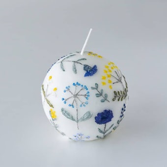 nuri candle/庭に咲く花/アロマキャンドル（球体）の商品写真