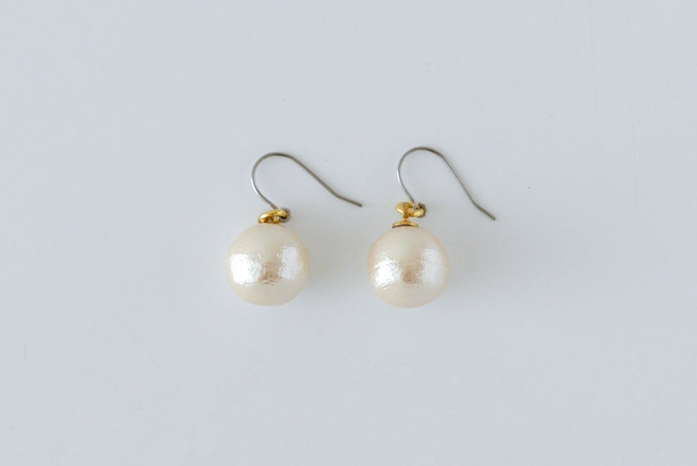 petite robe noire コットンパールピアス k18 petite robe noire / コットンパール ピアス イヤリング - 北欧
