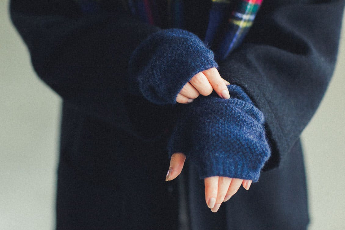 【今季終了】GLENGORDON/グレンゴードン/アームウォーマー（ネイビー）の商品写真