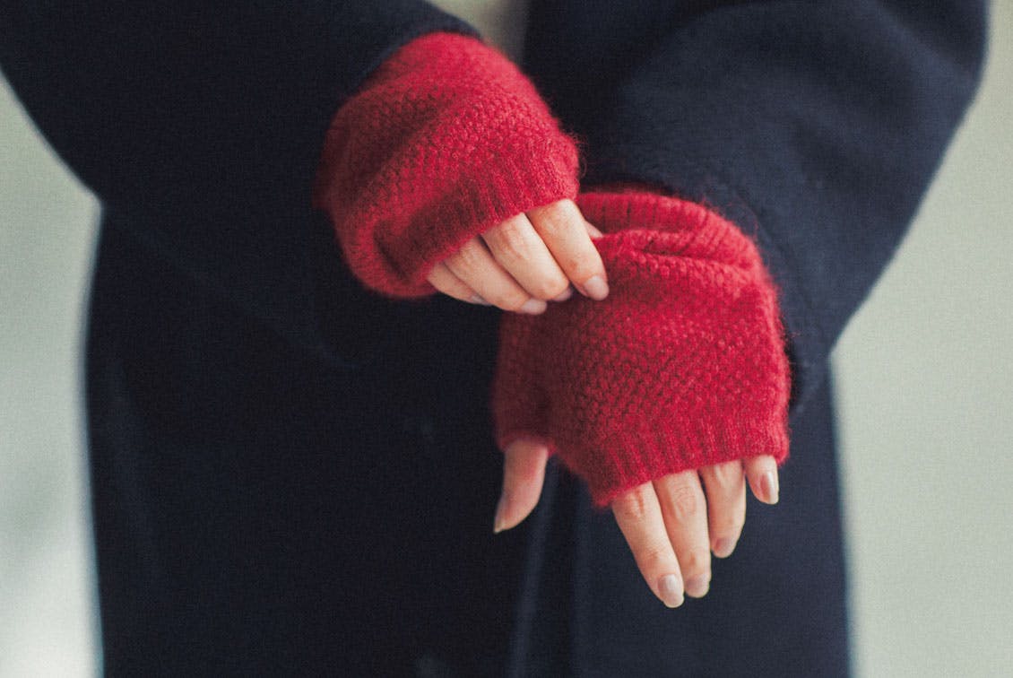 【今季終了】GLENGORDON/グレンゴードン/アームウォーマー（レッド）の商品写真