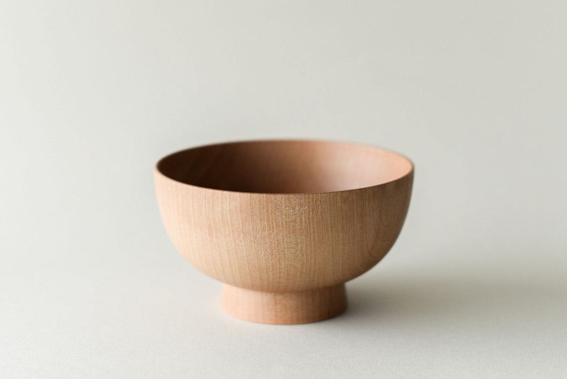 【取り扱い終了】暮らしになじむ、天然木のお椀（白木）/KURASHI&Trips PUBLISHINGの商品写真