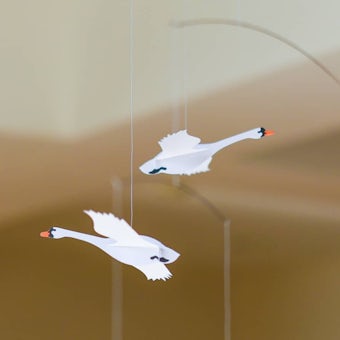 【取扱終了】FLENSTED MOBILES/デンマークのモビール(白鳥)の商品写真