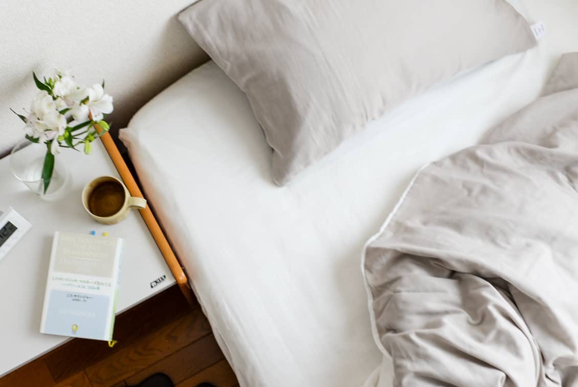 ボックスシーツ / ダブル（ホワイト）/ さっとつけられる布団カバーシリーズの商品写真