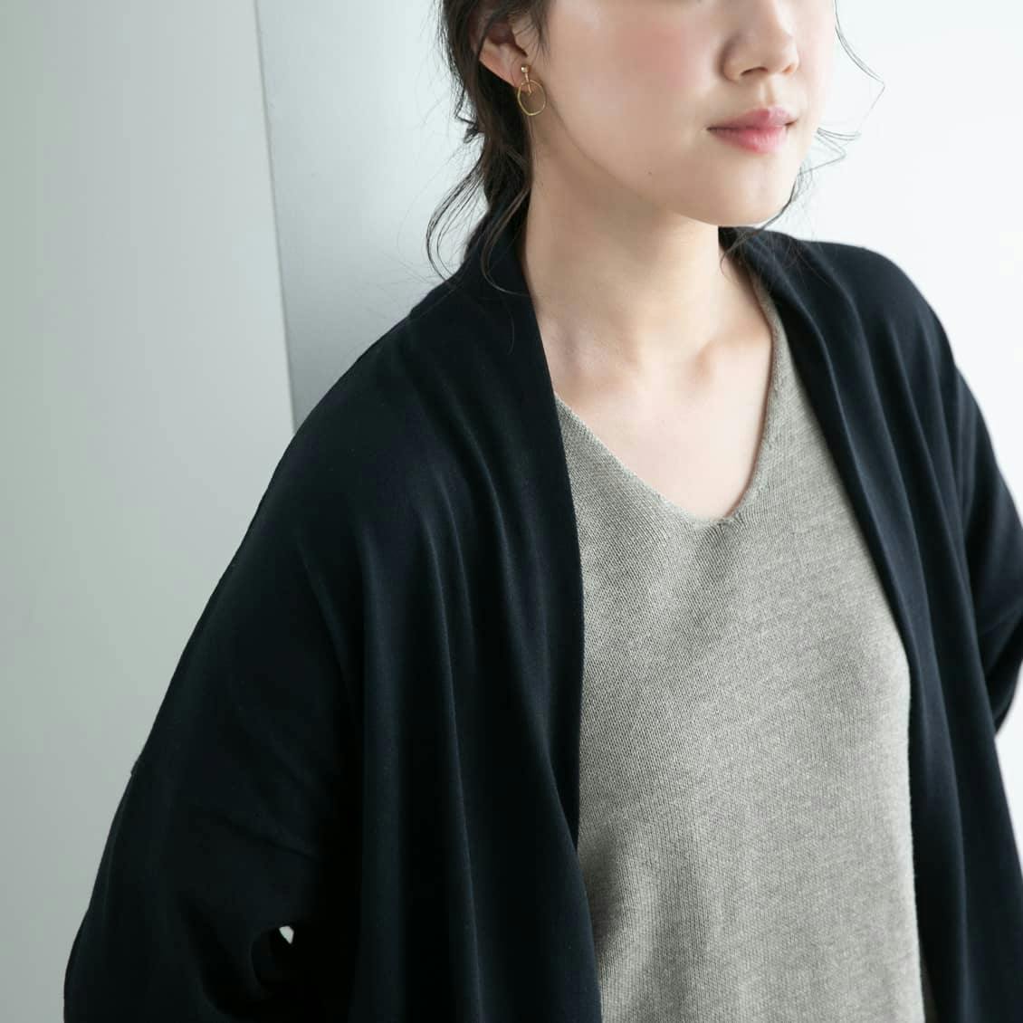 首もとまで安心」UVカットのロングカーディガン - 北欧、暮らし
