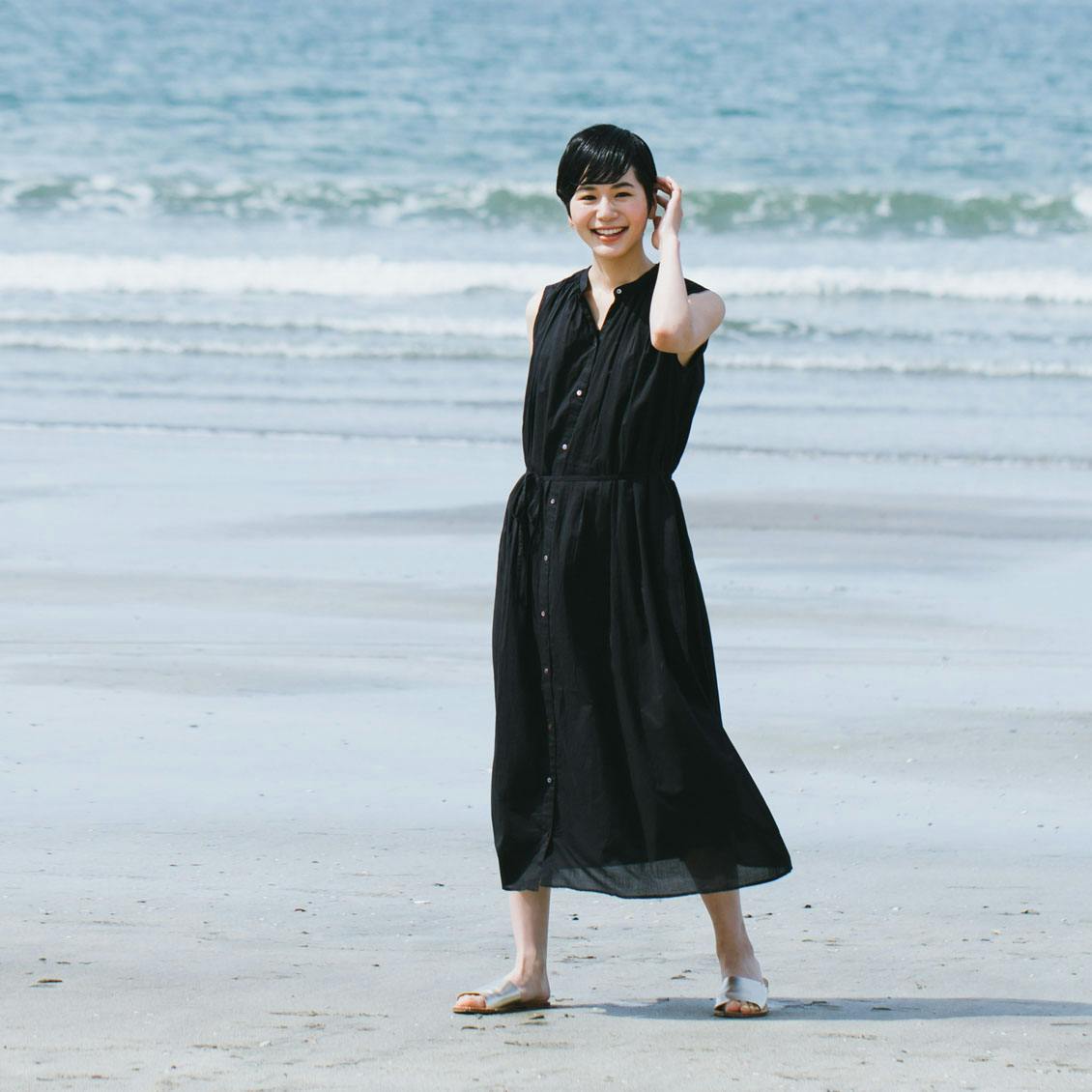 旅の気分に着がえよう くしゅっと丸めてok ロングワンピース 北欧 暮らしの道具店